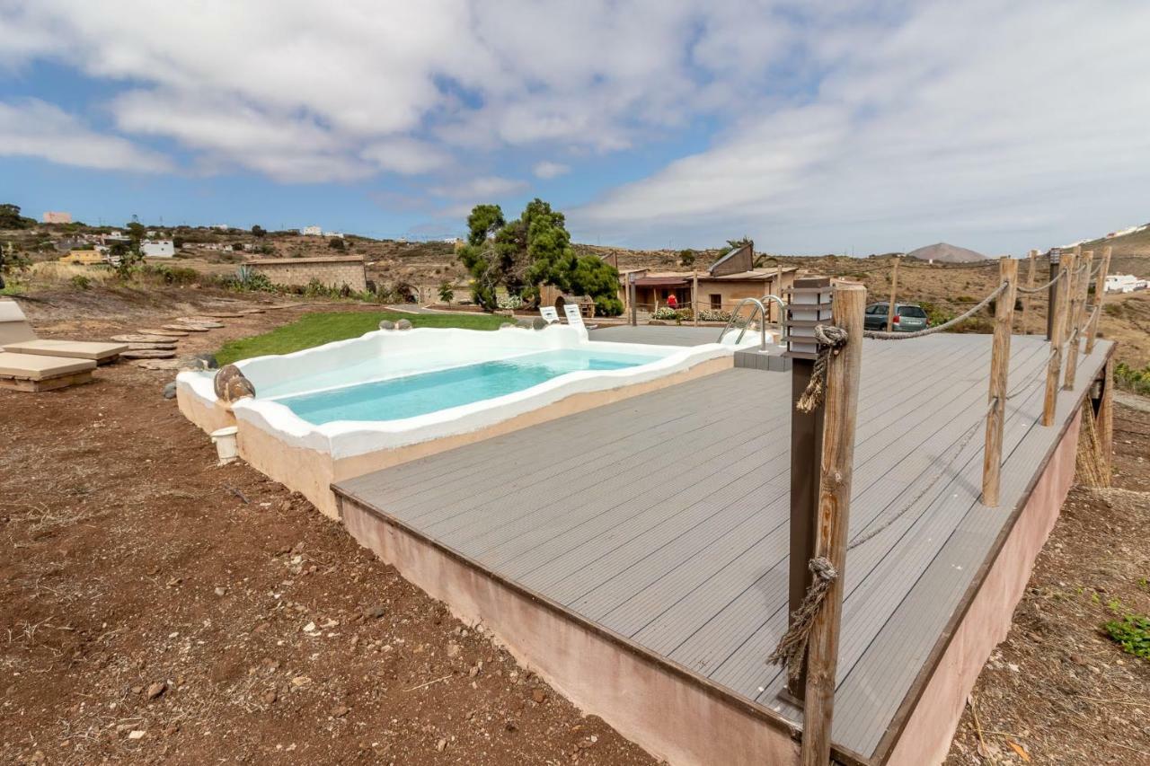 Flatguest Charming House + Pool + Terrace + Views Villa Santa Maria de Guia de Gran Canaria Luaran gambar